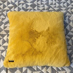 Extra Large Mustard Yellow Plush Throw Pillow